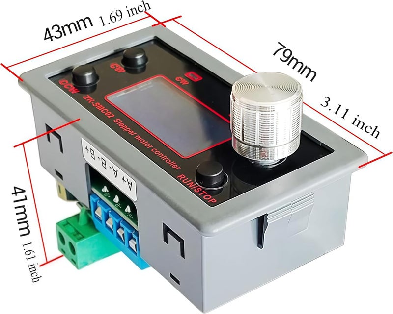TKXEC وحدة تحكم سائق المحرك خطوة DC 5-30V 4A متكاملة لوحة التحكم الأمامية/الخلفية سرعة الزاوية وحدة التحكم في النبضات اتصالات تسلسلية PLC لمحرك NEMA 17 23 - Image 3